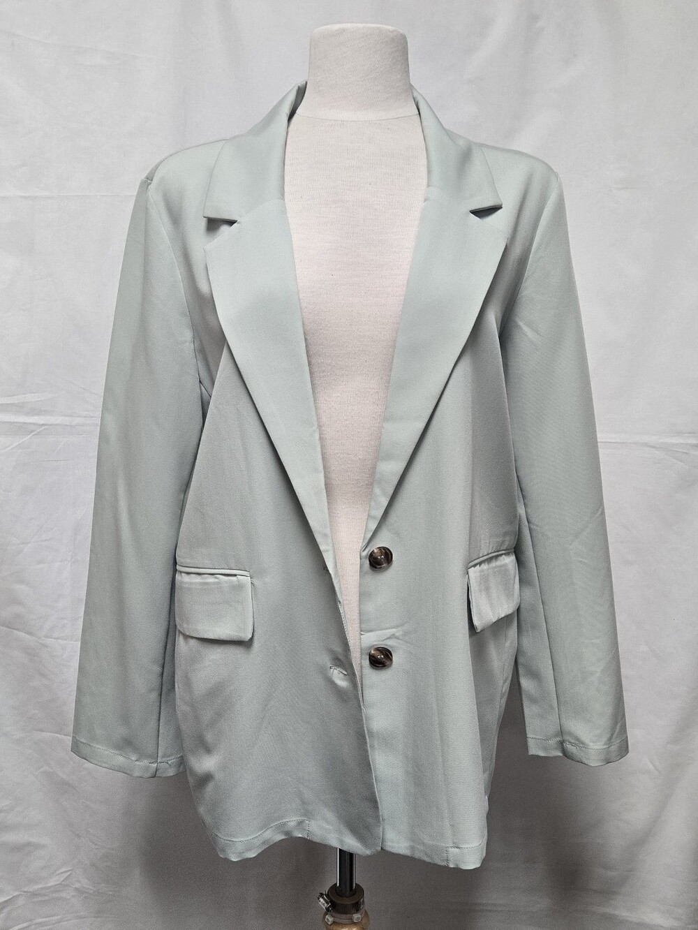 Coco + Carmen Light Mint Green Tailored Blazer